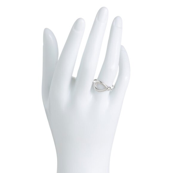 MILOR SILVER Silver Made In Italy Sterling Silver Open Knot Ring - Picture 2 of 2